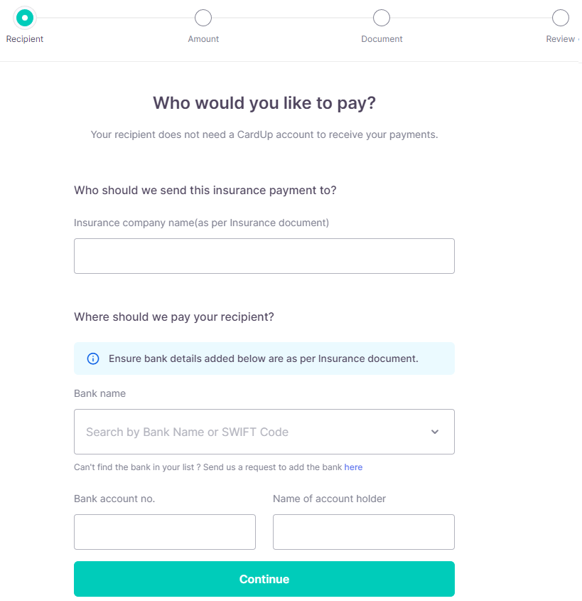 How does insurance payment work on CardUp? CardUp MY FAQS