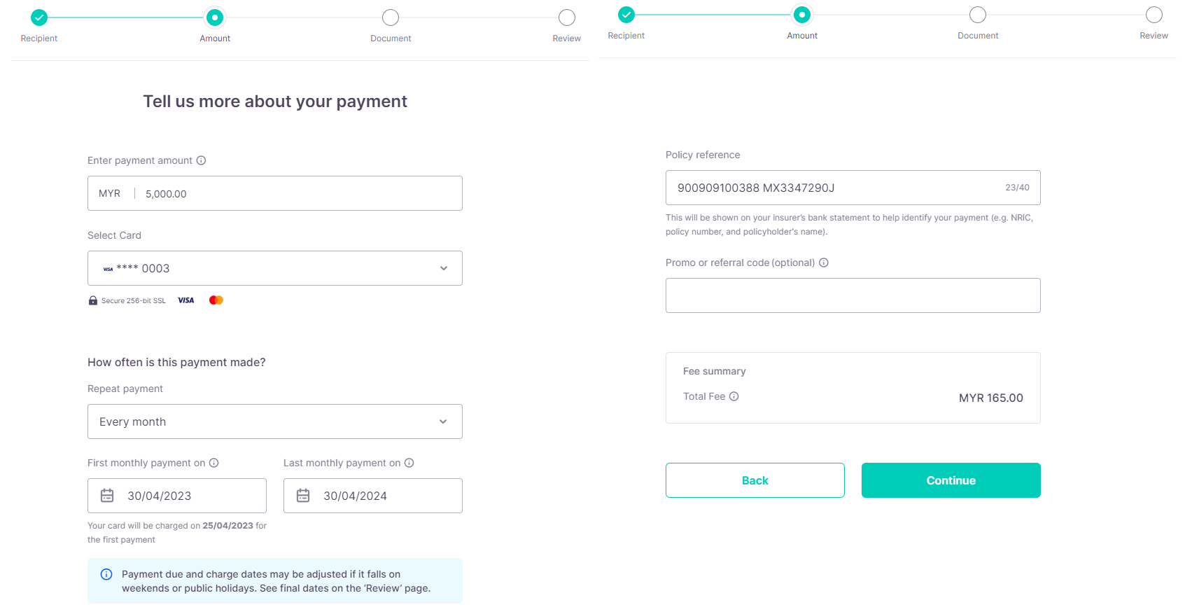 How does insurance payment work on CardUp? CardUp MY FAQS
